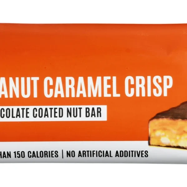 Own Chocolate Coated Nut Bar Filled with Peanut Caramel Crisps - artificial additves free