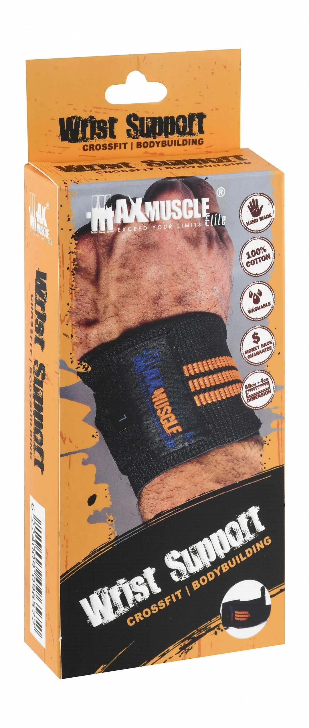 31d455b6-1bc7-460f-862f-01de5506e6642d4e90ec0fc229d4ff5ae71d7fcc91ad_DSC_0113 Max Muscle Black Cotton Wrist Support for Crossfit & Bodybuilding - الصورة 1
