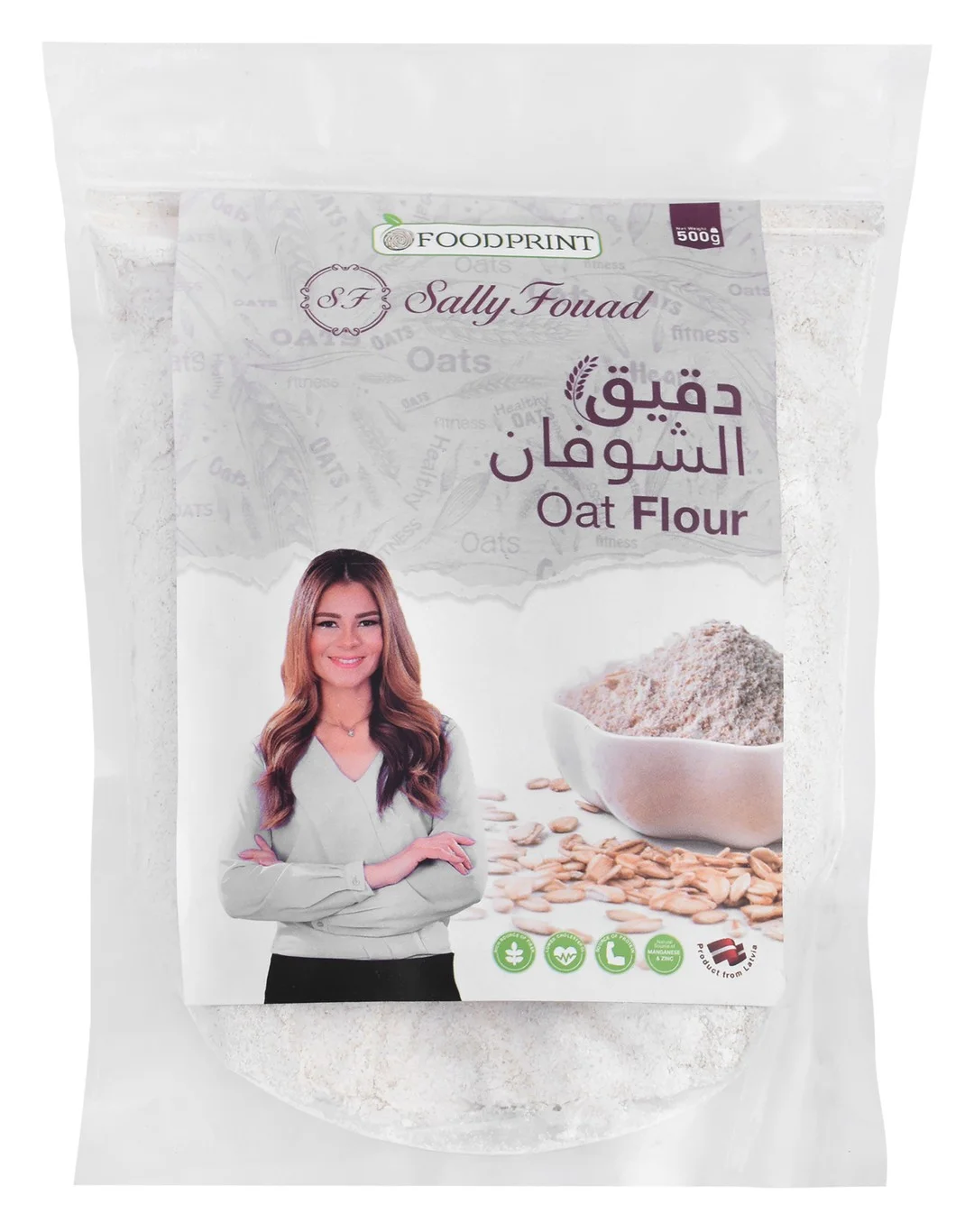 38972140-c410-4418-a90b-e1e1f2a93f910e225048c252e0bbc250d555f901120a_DSC_0061 Foodprint Sally Fouad Oat Flour - Image 1