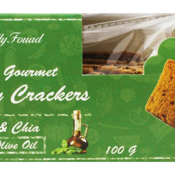 Sally Fouad Healthy Crackers with Almond & Chia