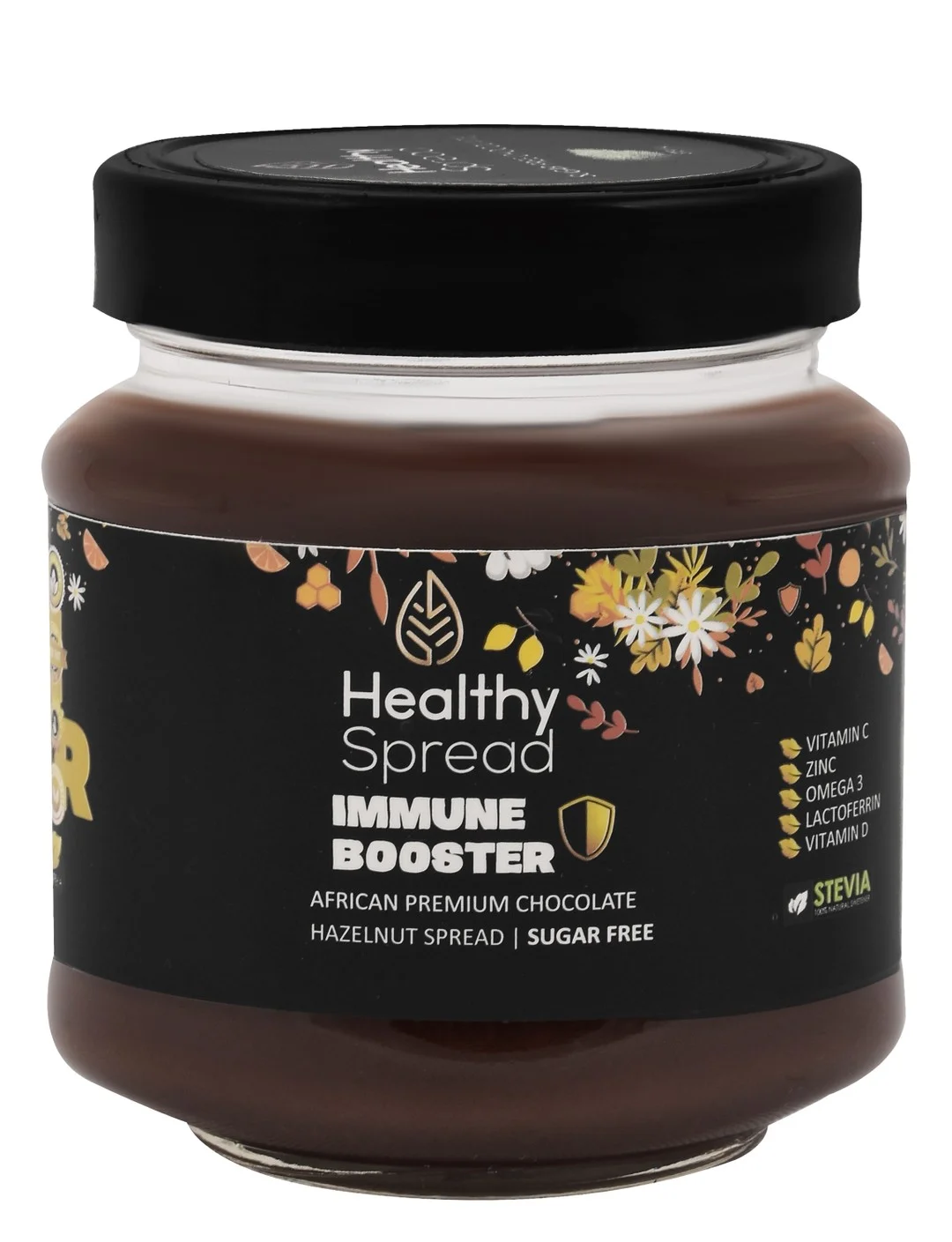 3a89270f-5669-4e35-a850-faa49815a066dd258869a53f09de8a9c7aa4272b9df8_DSC_0156 Healthy Spread Immune Booster Low Fat African Chocolate Hazelnut Spread with Stevia - sugar free, palm oil free, preservatives free - الصورة 1