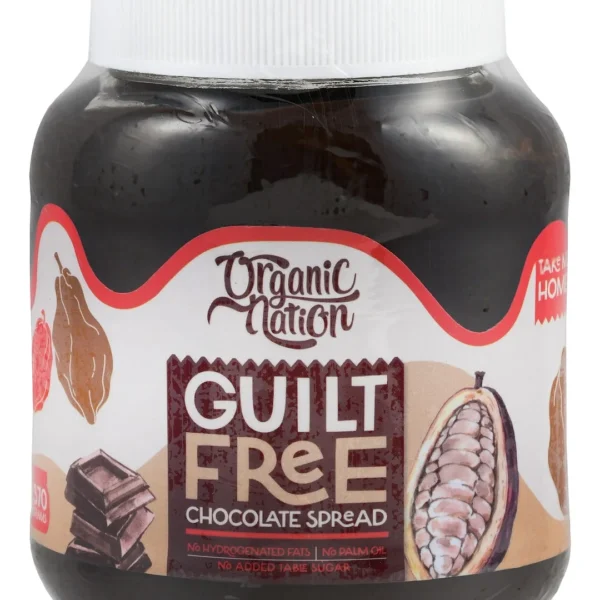 Organic Nation Chocolate Spread - no added sugar, hydrogenated fat free, palm oil free