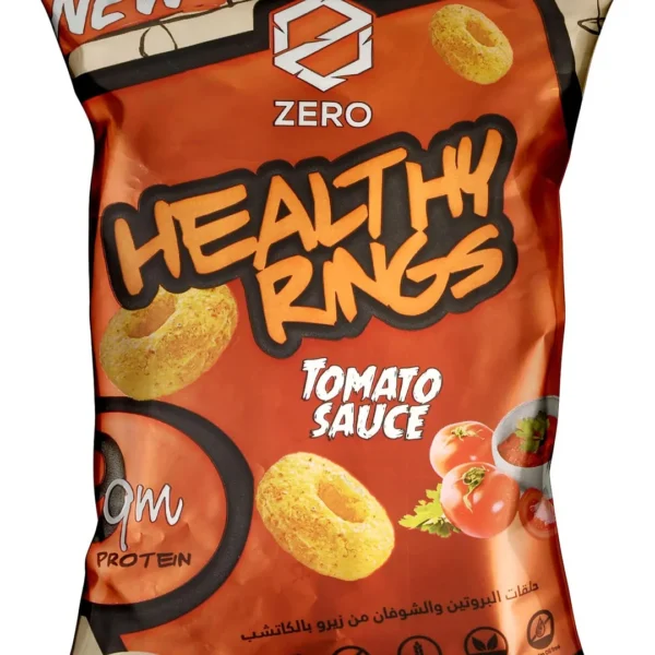 Zero Healthy Baked 9g Protein Tomato Sauce Oat Rings - vegan, gluten free, soy free,