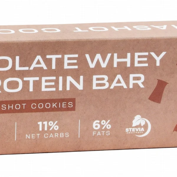 TVN 40% Isolate Whey Protein Bar Mochashot & Cookies Flavor with Stevia