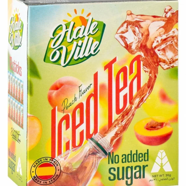 Hale Ville Instant Iced Tea Sticks Peach Flavor - no added sugar