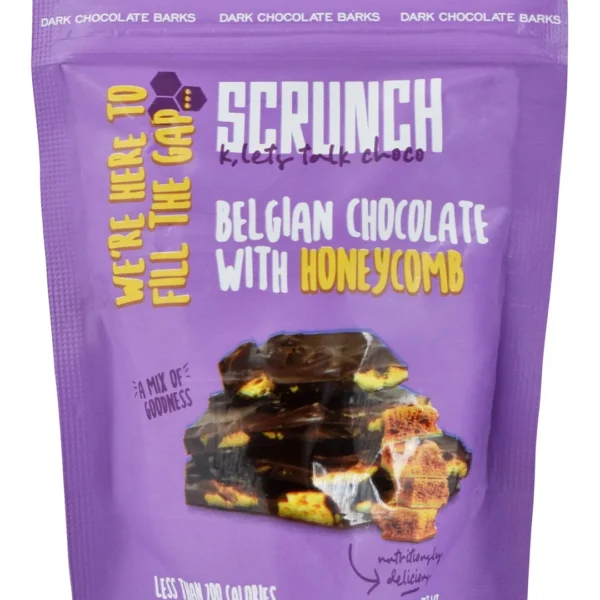Scrunch Belgian Chcolate Bites with Honeycomb - gluten free, preservative free, vegetarian