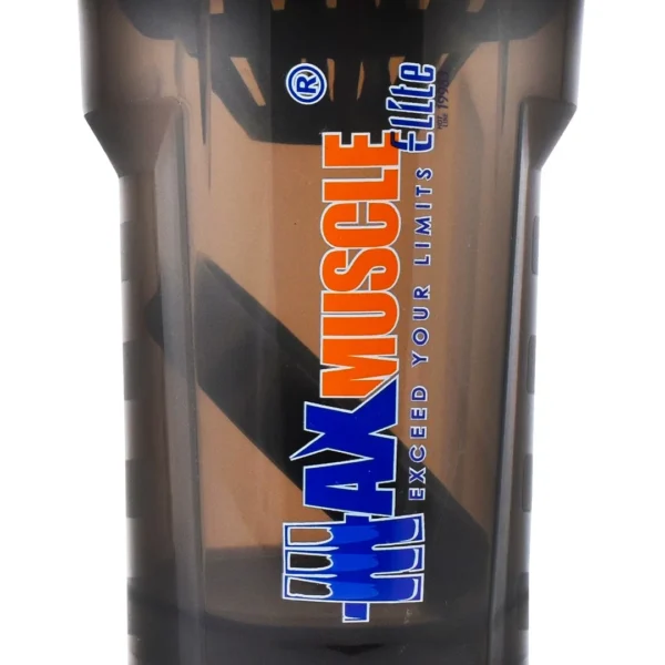 Max Muscle Leakproof Black 550ml Shaker Bottle - BPA free, non toxic