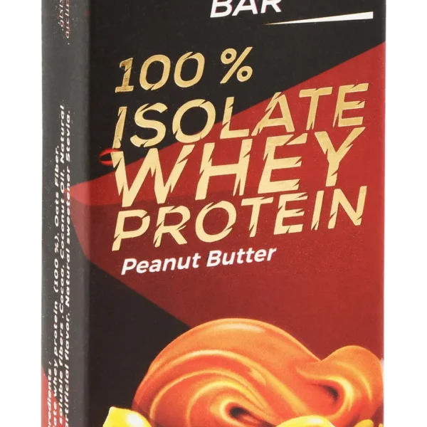 Zero 100% Isolate 30g Lean Whey Protein Bar Peanut Butter Flavor - GMO free, artificial sweetener free, cholesterol free