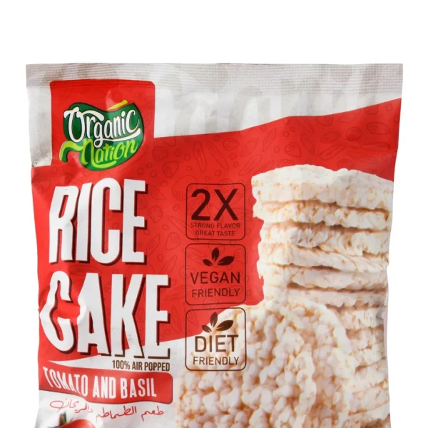 Organic Nation Air Popped Rice Cakes Tomato & Basil Flavor - low calorie