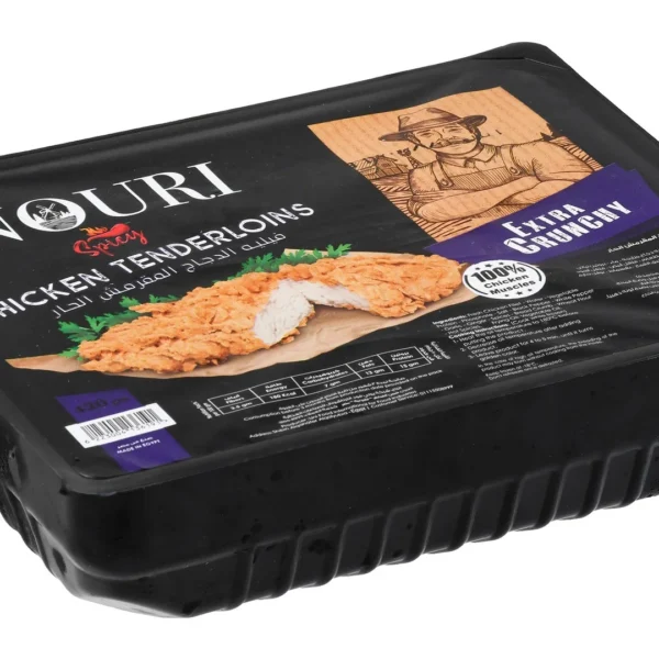 Nouri Frozen Spicy Crunchy Chicken Tenderloins - preservatives free, artificial colors free