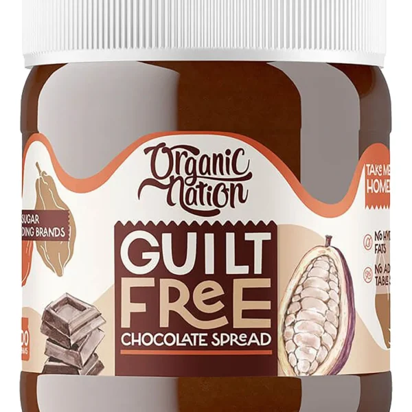 Organic Nation Chocolate Spread - no added sugar, hydrogenated fat free, palm oil free