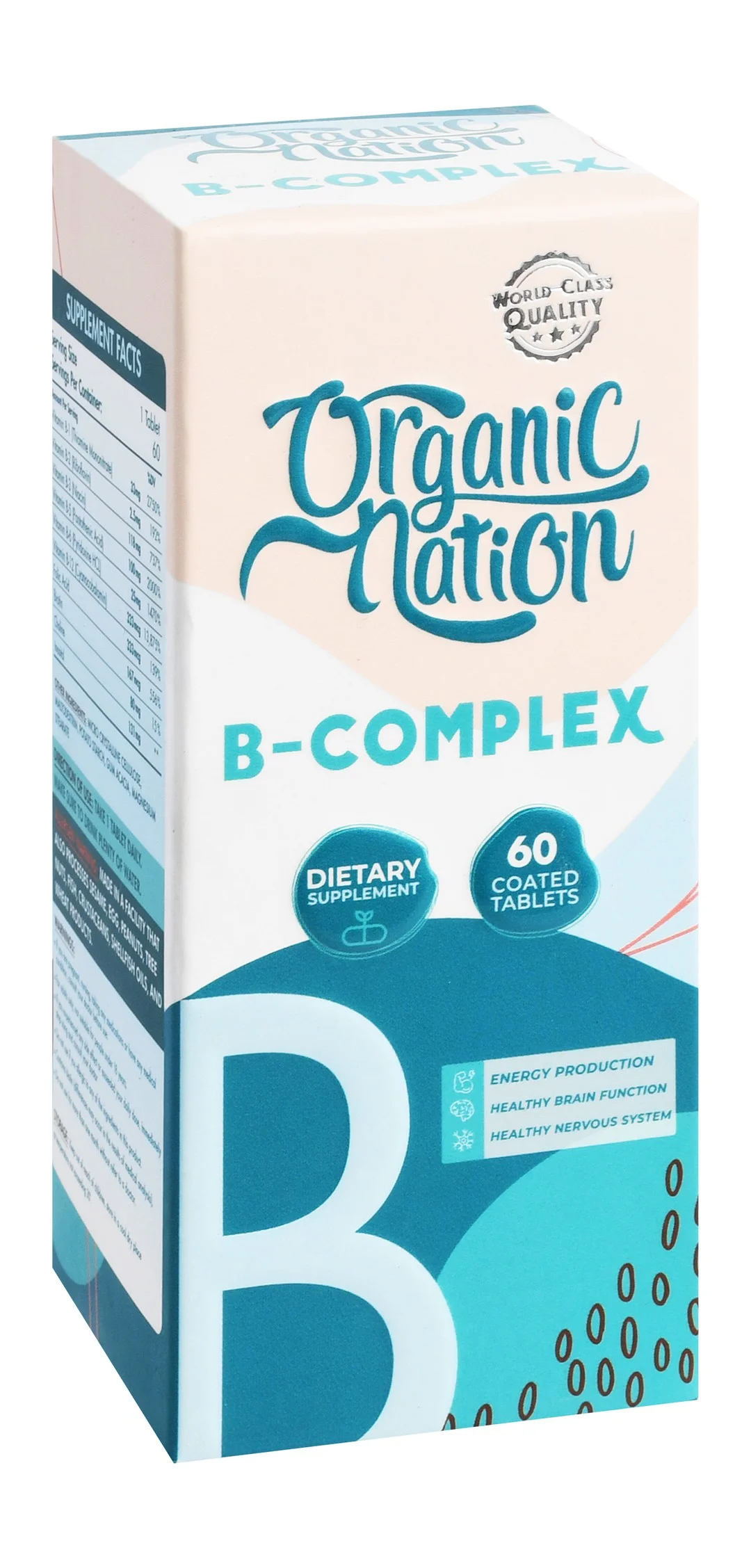 585e94a7-58ea-4532-97fb-623d01c17ee6680ca7e803d83275ed2689fc7b936a73_DSC_0087 Organic Nation B-Complex Supplement for Energy, Brain & Nervous System - الصورة 1
