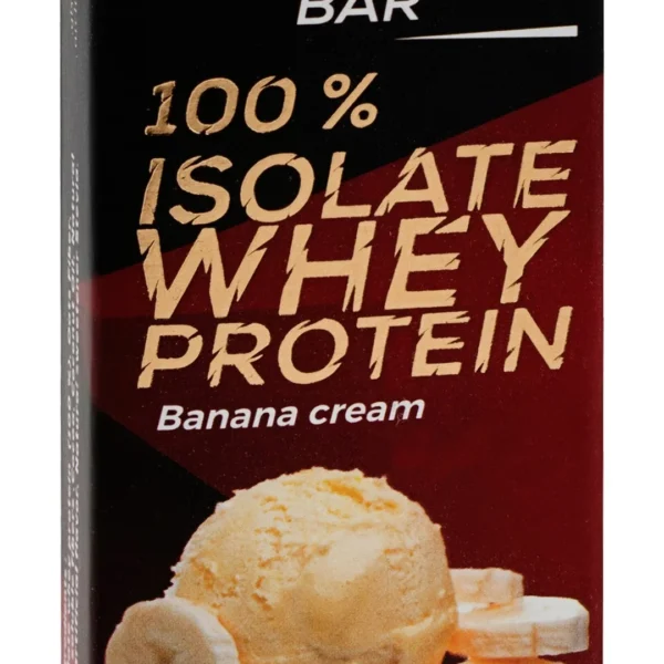 Zero 100% Isolate 30g Lean Whey Protein Bar Banana Cream Flavor - no added sugar, artificial sweetener free, cholesterol free