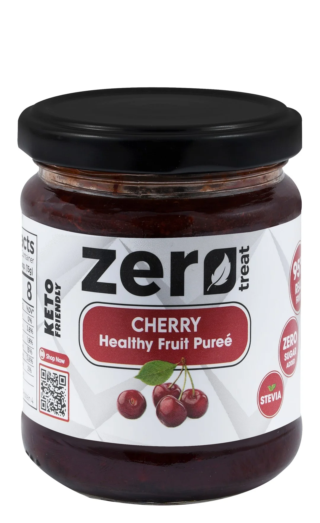 5f4b4606-5a24-4ec6-a8e2-aa48d4143a8f313f1f029a1a9fbfc5ce4049b221c677_DSC_0230 Zero Treat Cherry Puree with Stevia - no added sugar - الصورة 1