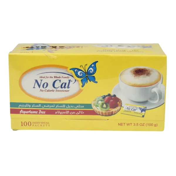 No Cal No Calorie Sweetener Sachets - aspartame free (100 Sachets)
