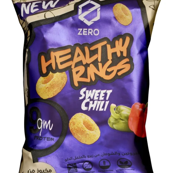 Zero Healthy Baked 9g Protein Sweet Chili Oat Rings - vegan, gluten free, soy free