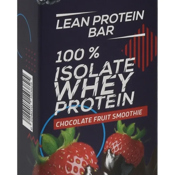 Zero 100% Isolate 30g Lean Whey Protein Bar Chocolate Fruit Smoothie Flavor - GMO free, sugar free, artificial sweetener free