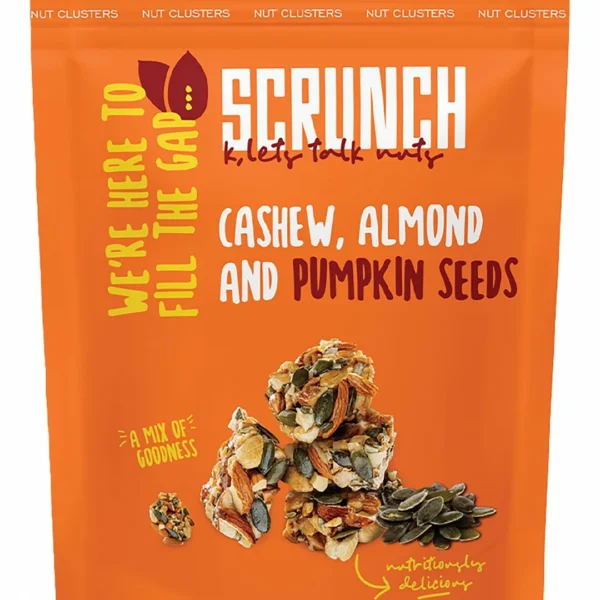 Scrunch Cashew, Almond & Pumpkin Seed Bites - vegan, gluten free, preservatives free