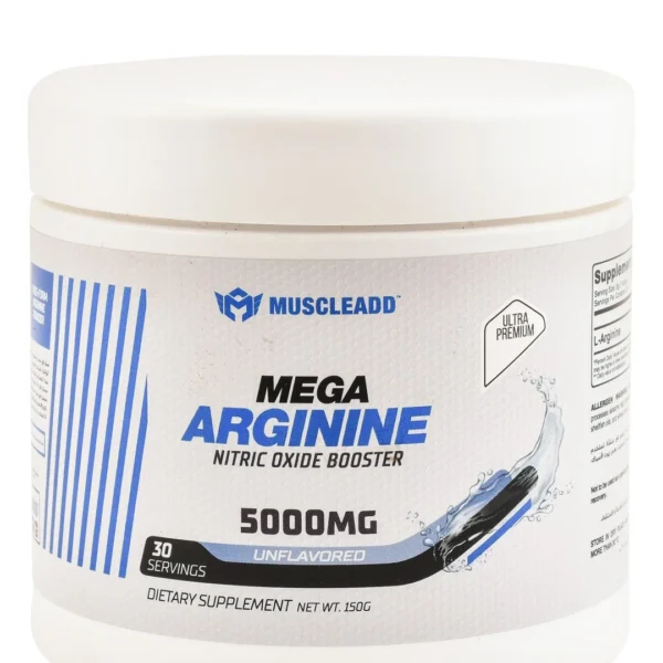 Muscleadd Mega 5000mg Arginine Powder Supplement Unflavored