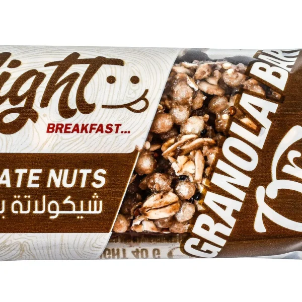 Organic Nation Delight Granola Bar with Chocolate & Nuts