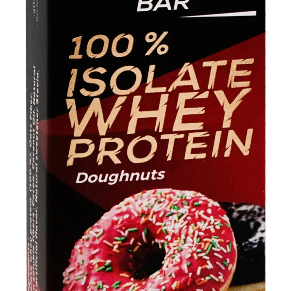 Zero 100% Isolate 30g Lean Whey Protein Bar Donut Flavor - no added sugar, artificial sweetener free, cholesterol free