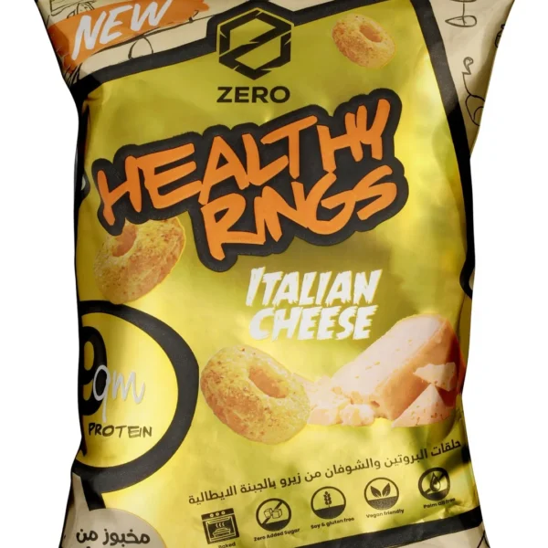 Zero Healthy Baked 9g Protein Italian Cheese Oat Rings - vegan, gluten free, soy free