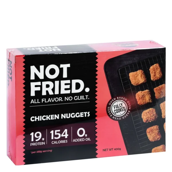 Not Fried Frozen Fully Cooked Chicken Nuggets - soy free, GMO free, no added oils