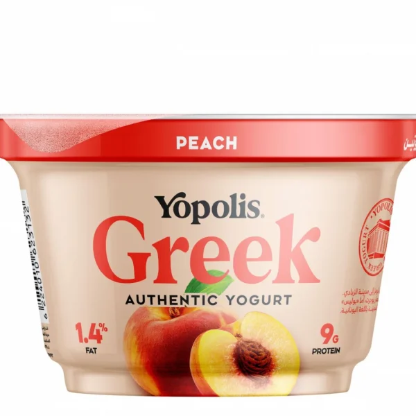 Yopolis 11g Protein Peach Greek Yogurt (1.4% Fat)