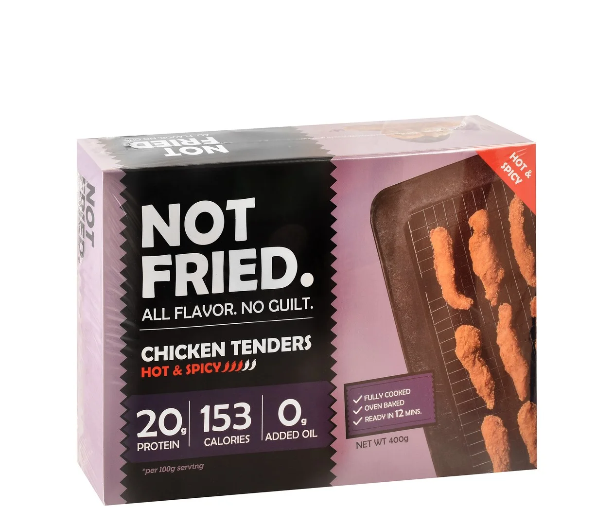 90a04584-faf4-4935-a126-af09c9d252f984aff06449e570c3f06c28914274ecba_DSC_0016 Not Fried Frozen Fully Cooked Hot & Spicy Chicken Tenders - GMO free, dairy free, additive free - Image 1