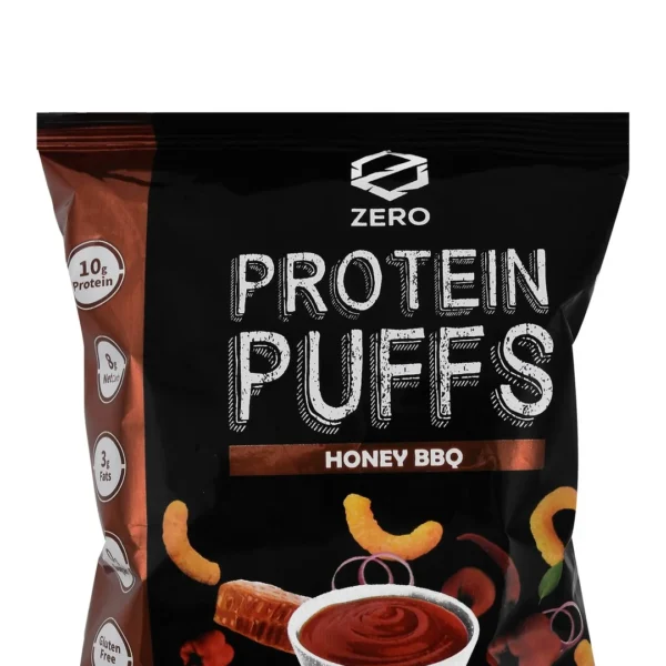 Zero 10g Protein Honey BBQ Puffs - GMO free, gluten free, palm oil free