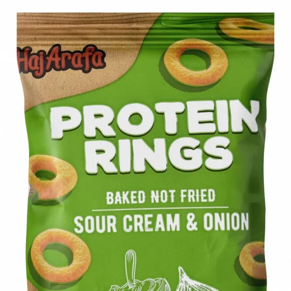 Haj Arafa Baked Sour Cream & Onion 5.5g Protein Rings