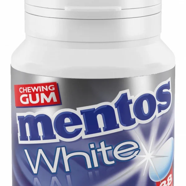 Mentos White Chewing Gum Peppermint Flavor with Xylitol - sugar free