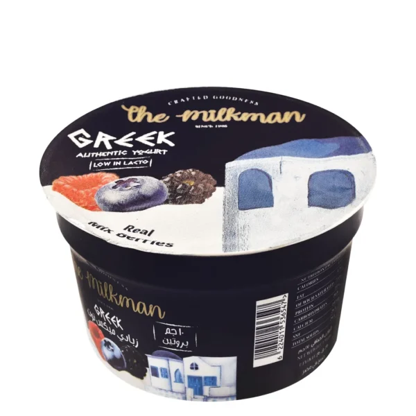 The Milkman 10g Protein Greek Mixed Berries Yogurt - preservatives free, artificial colors free, flavoring free