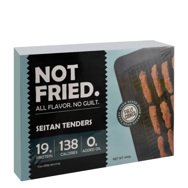 Not Fried Frozen 19g Protein Seitan Tenders - vegan, GMO free, no added oils