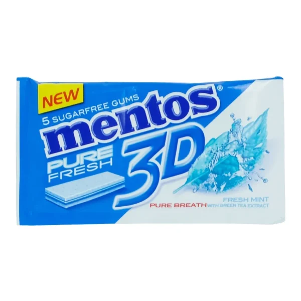 Mentos 3D Pure Fresh Gums Mint Flavor - sugar free