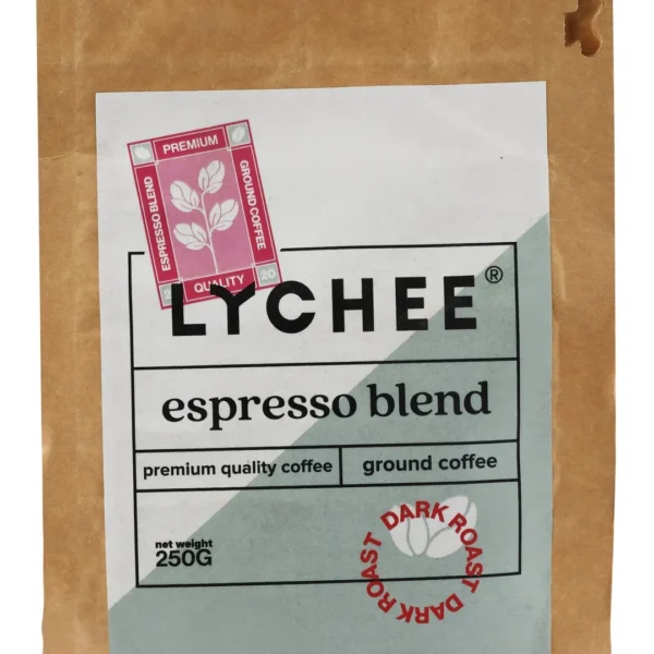 Lychee Espresso Ground Coffee Dark Roast