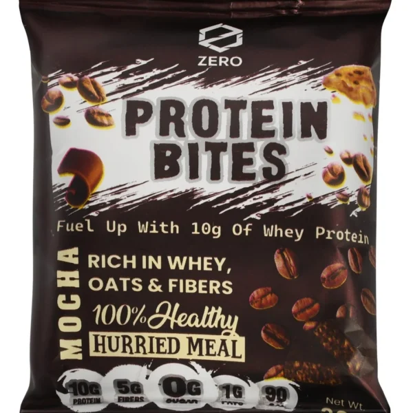 Zero 10g Protein Bites Mocha Flavor - no added sugar, gluten free