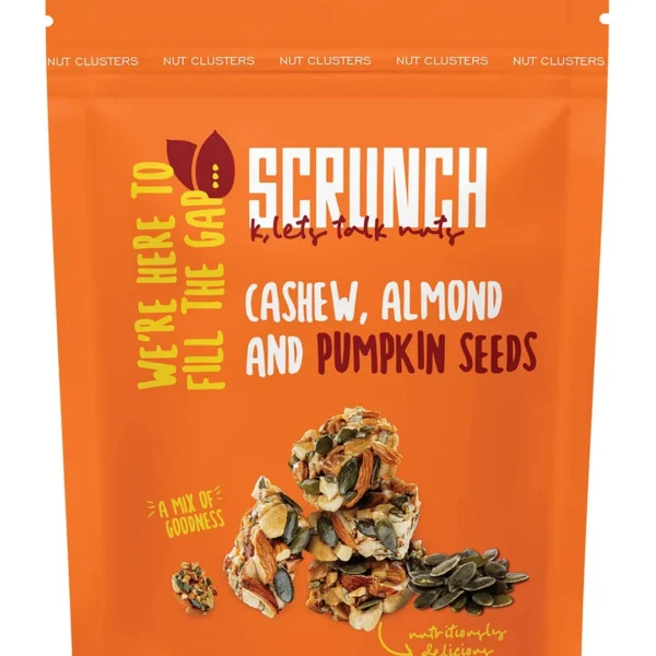 Scrunch Cashew, Almond & Pumpkin Seed Bites - vegan, gluten free, preservatives free