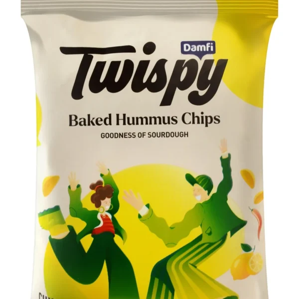Twispy Baked Chili Lemon Hummus Chips - GMO free, trans fat free, gluten free