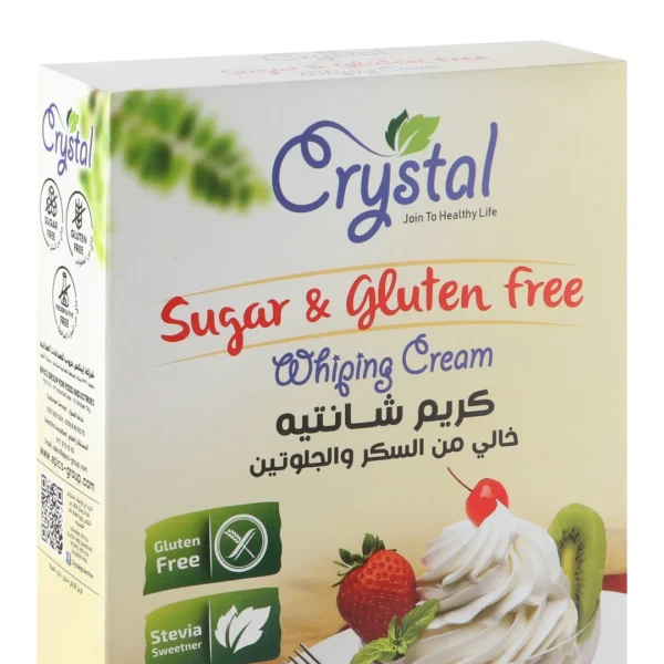 Crystal Whipping Cream with Stevia - gluten free, sugar free, preservatives free