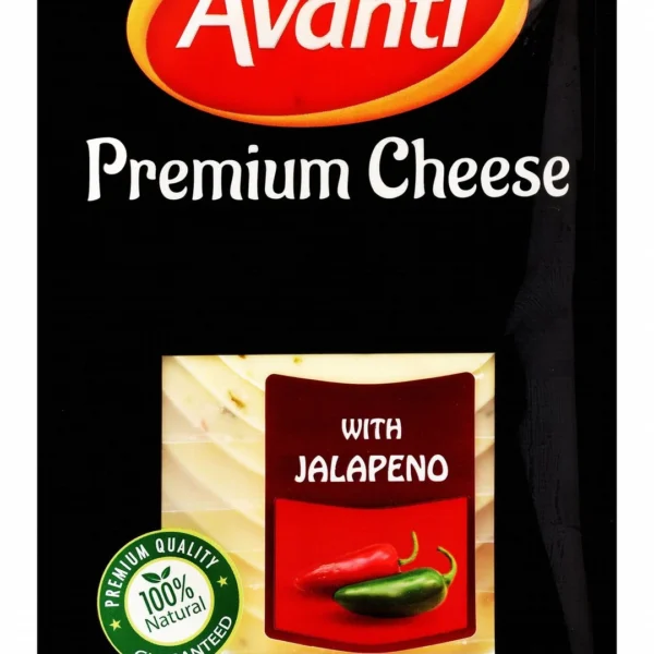 Avanti Full Fat Cheese Slices with Jalapeno