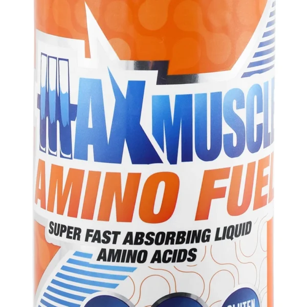 Max Muscle Amino Fuel Liquid Supplement Bubblegum Splash Flavor - lactose free, dairy free, gluten free