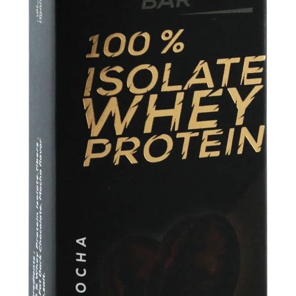 Zero 100% Isolate 30g Lean Whey Protein Bar Mocha Flavor - GMO free, sugar free, artificial sweetener free