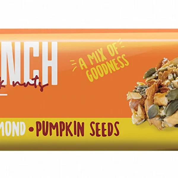 Scrunch Cashews, Almonds & Pumpkin Seeds Nut Bar - vegan, gluten free, preservatives free