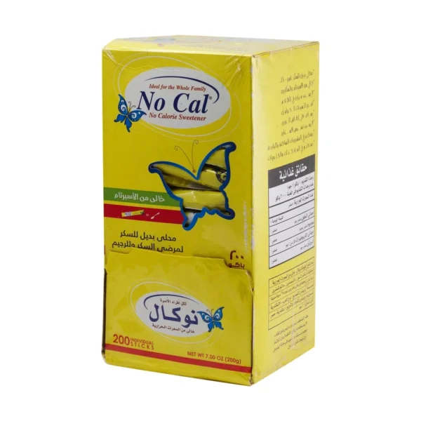No Cal Sweetener (200 Sachets) - calories free, aspartame free, preservatives