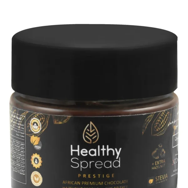 Healthy Spread Premium African Chocolate Hazelnut Spread - sugar free, palm oil free, preservatives free