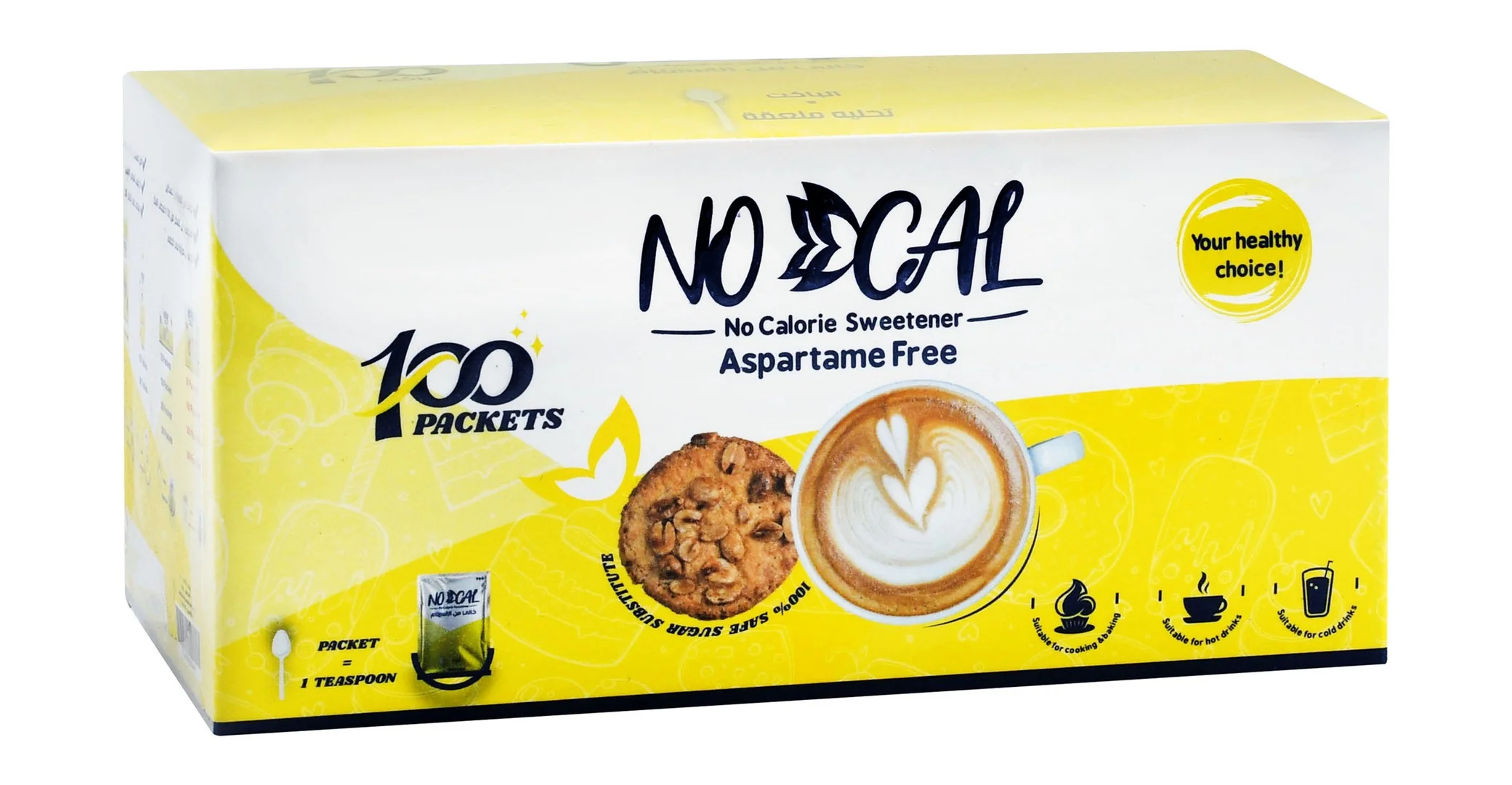 caf78bff-3503-4439-ac16-e1cf4b5d2ab64bf6889a4ce7b9128ea41265a50cbc16_DSC_0743 No Cal Sweetener (100 sachets) - aspartame free, saccharin free, calorie free - Image 1