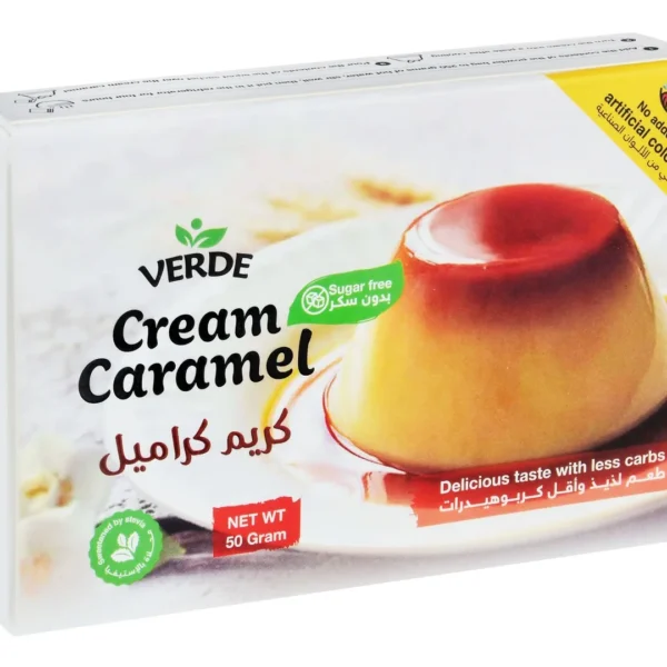 Verde Cream Caramel Mix Powder with Stevia - sugar free, no added artificial colors
