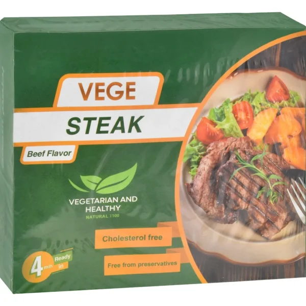 Vege Frozen Steak Beef Flavor - vegetarian, cholesterol free, preservatives free