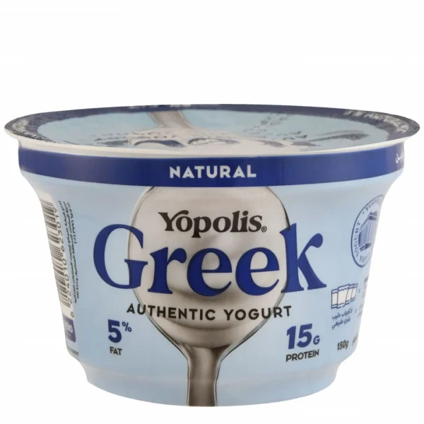 Yopolis 15g Protein Natural Greek Yogurt (5% Fat)